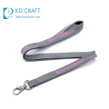 Wholesale no minimum cheap custom design your own silk screen printed keys lanyard with buckle